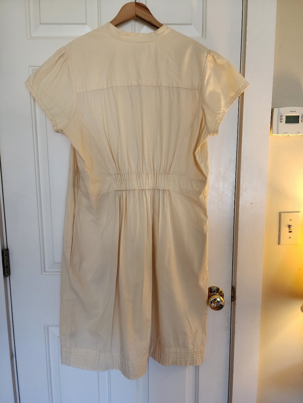 April Cornell Butter Yellow Dress Size Xl Cotton Cottagecore Tradwife Prairie - Picture 4 of 11